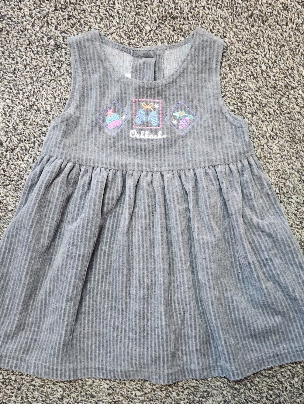 Vintage Oshkosh B’gosh Mitten & Hat Dress sz 2T